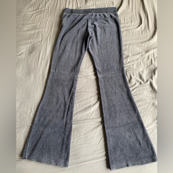 bebe Gray Fuzzy Sweatpants - Picture 3 of 5